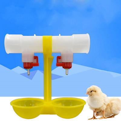 Double Outlet Drinking Hanging Chickens Cups Nipple Drinker
