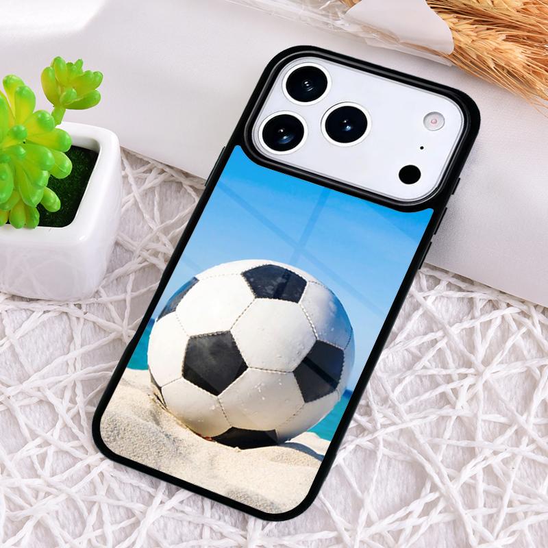 Soccer Ball Football Futbol Shockproof Phone Case for iPhone 17 Air 16e 15 11 12 14 13 Pro Max Cover Coque
