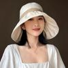 Large Brim Sunscreen Fisherman Hat Cloth Women Bucket Hat Casual Sun Protection Hat  Beach