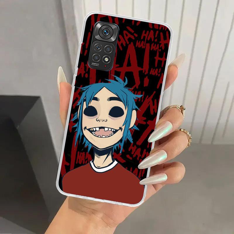 Gorillaz Anime Phone Case for Xiaomi Redmi Note 15 14 14S 13 12S 12 Pro 11S 11 Plus 11T 11E 10S Soft Funda Print Shell Redmi Not