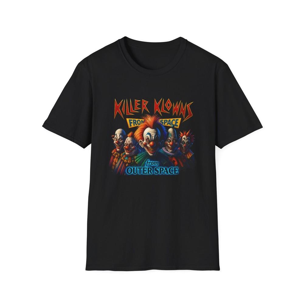 

Killer Klowns from outer space horror movie 80s tshirt 4XL