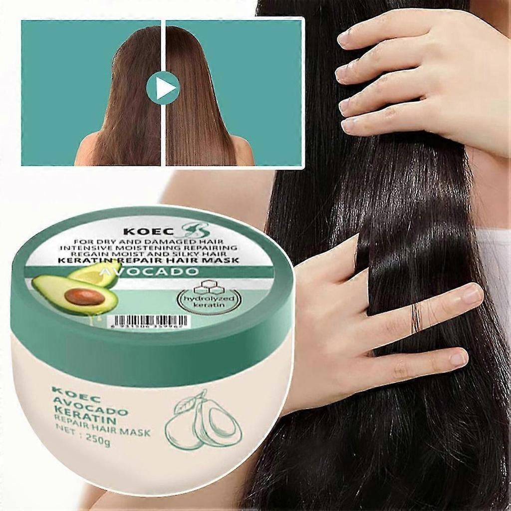 Avocado Keratins Repair Hair Mask Hair Protein Repair Avocado Hair Mask for Men Women