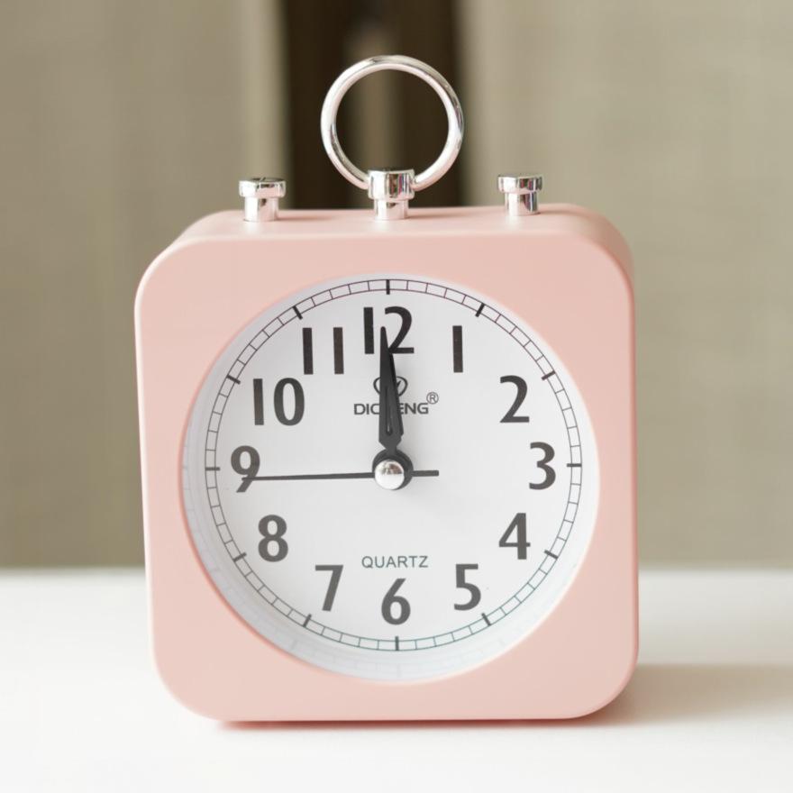 Creative Mute Cute Alarm Clock Student Simple Dormitory Desktop Bedside Bedroom Clock Children Alarm Clock