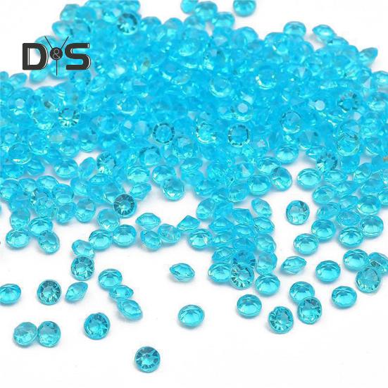1000Pcs Acrylic Rhinestones Colorful Resin Faux Crystal Gems DIY Crafts Vase Fillers Weddings Home Table Decor