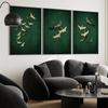 Sage Green Cranes Wall Art Prints Set of 3 Prints Japanese Wall Art Japandi Art Birds Minimalist Living Room Decor Gift Poster