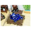Miniature Teaware Set Model For Children And Collectors With Blue White Porcelain Teapot Cup Tray Doll House Furniture