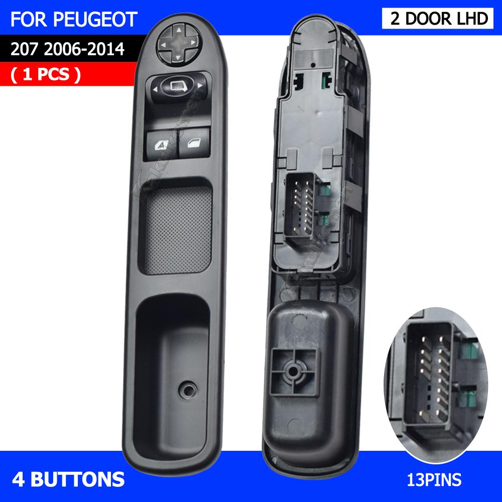6554.QC Electric Control Switch New Front Left Power Master Window Switch 6554 QC 6554QC For Peugeot 207 Citroen C3 Picasso Front Left
