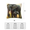 A Majestic Elephant With Her Baby Elephant Square Pillowcase Pillow Cover Cushion Decor Comfort Throw Pillow for Home Sofa