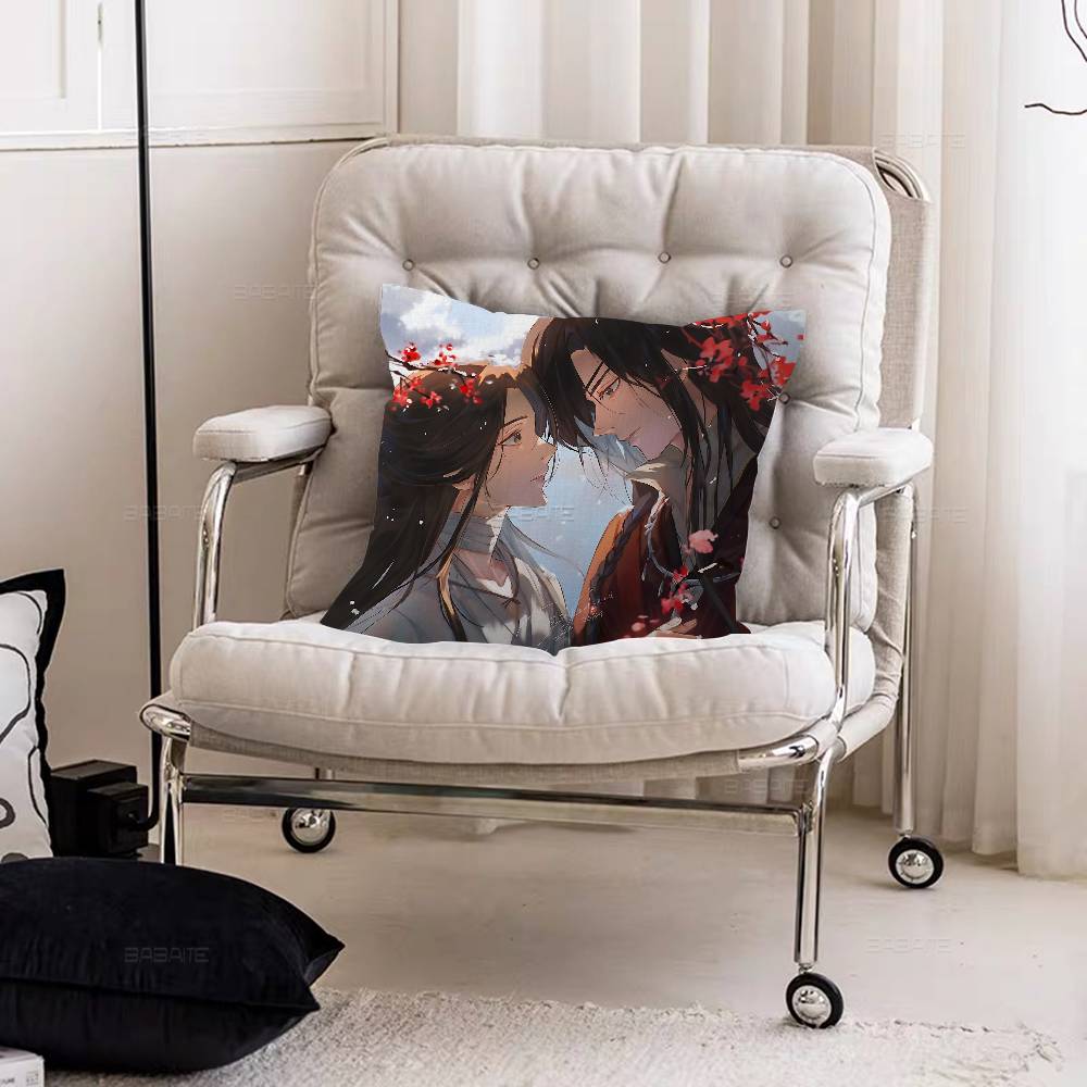 Heaven Officials Blessing Cushion Cover Inches Farmhouse Decor Home Throw Pillow Covers For Couch Decorations