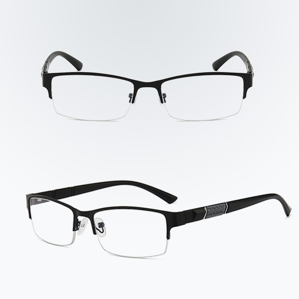 Unisex Business Halfframe Eyeglasses Metal Frame Presbyopic Diopter Reading Glassesbuy at a