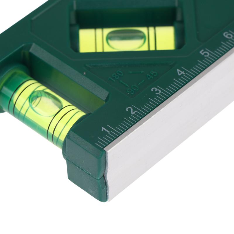 1Pcs Home Portable Magnetic Level Gauge Mini Level Gauge High-Precision Horizontal Vertical Measure Metric Ruler Protractor