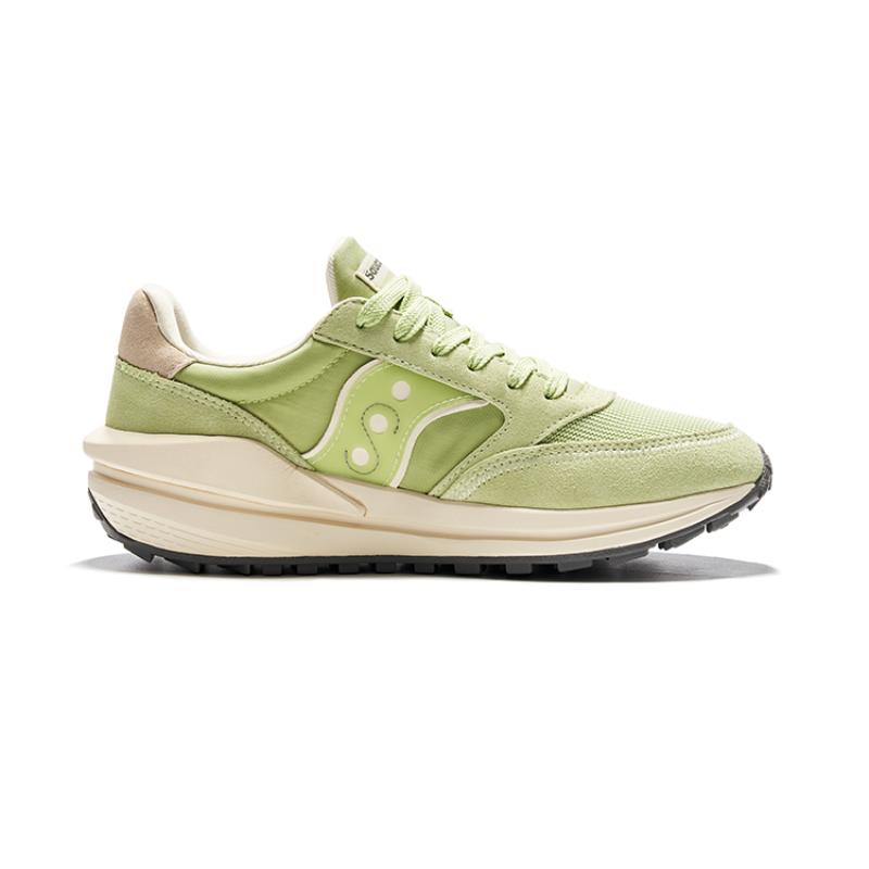 SAUCONY JAZZ RENEW Slip Resistant Low Top Casual Shoes Unisex Green Saucony S79040-7