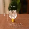 Luxury Glass Candle Holder for Romantic Dining Table Decor