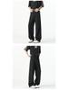 Unisex Retro Wide-Leg Slimming Suit Pants - Straight Cut Casual Trousers