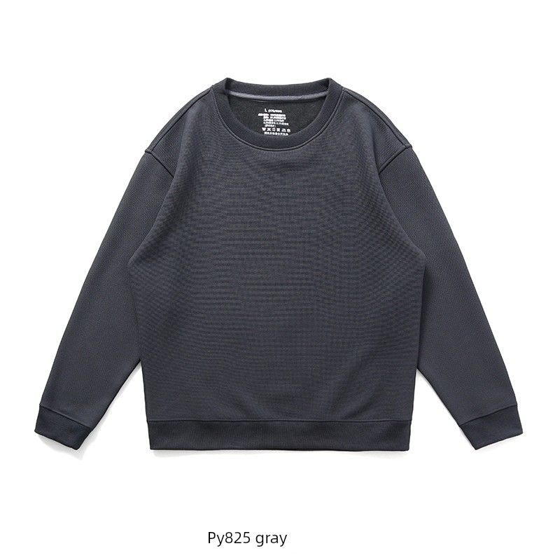 Sheep Wool Mulberry Silk round Neck Sweatshirt Men 2024 New Autumn/Winter Fleece-lined Thickened Export Men Casual Jacket