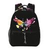 Colorful Butterfly Print Student Backpack School Bag Hiking Travel Daypack for Boys Girls Fashion Bookbag Shoulder Bags
