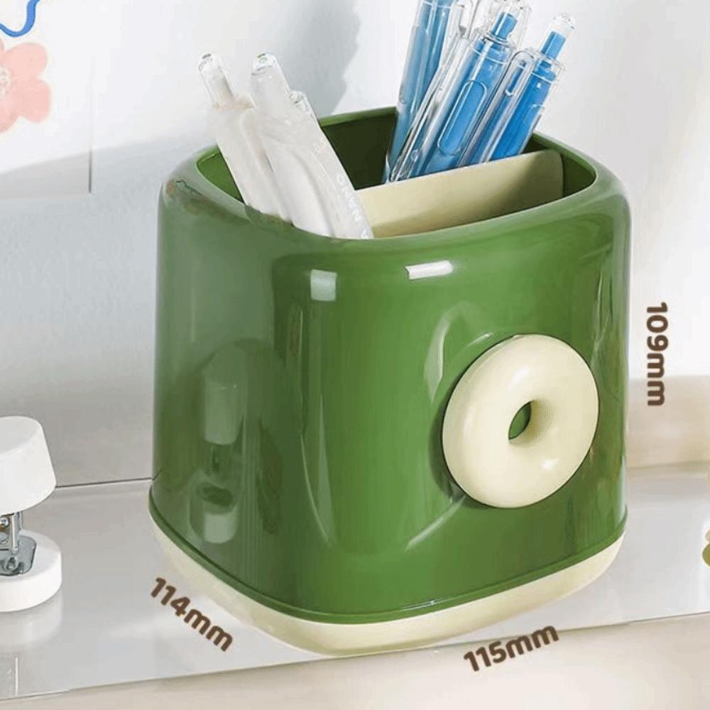 Plastic Student Pen Holder Interesting Stationery Organizer Pencil Storage Box  Home Office Decor
