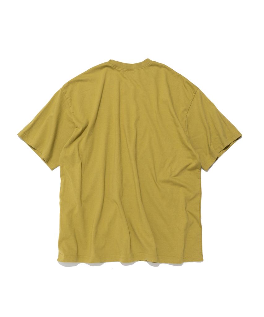 Wogseuaenko Layered Washed Short Sleeve T-Shirt (Mustard)