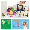 PicassoTiles Character Action Figure Toy Set for Expanded Variety Magnetic Building STEM Learning Magnetic Building Block Tiles Pretend Play
