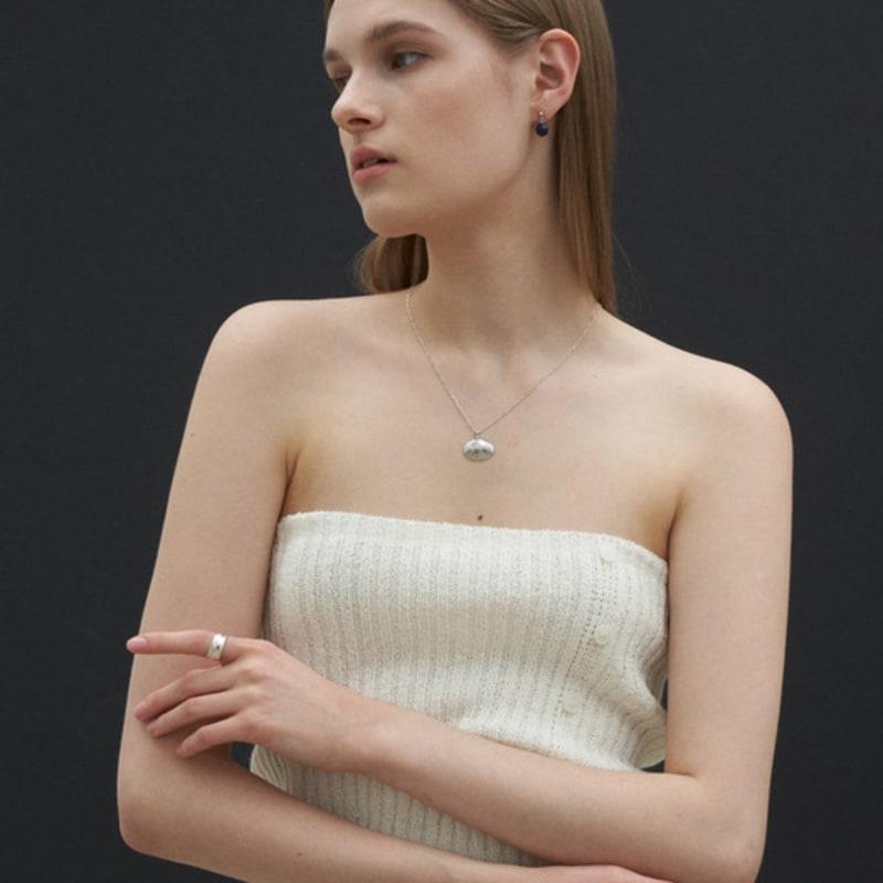 cotoit Lapis Earrings Navy_Silver925