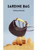 Bolso de mano tipo dumpling tejido de sardinas de diseño nicho: Bolso bandolera y de hombro versátil