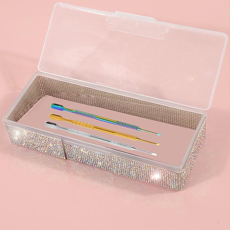 

1 шт. Креативность Алмазный Инструмент для Нейл-арта Пустая Коробка для Хранения Пинцеты Кусачки Кисть для Нейл-арта Пилки Портативный Пластиковый Контейнер