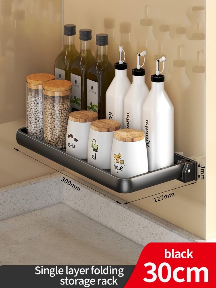 Folding Kitchen Spice Storage Knives Holder Knife Stand Spice Rack Organizer Knives Spoon and Chopsticks Rest Hanging Organizers