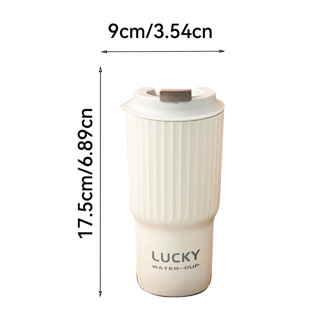 650Ml Cute Plastic Milk Coffee Cup With Lid Travel Sport Portable Large Capacity Water Cup Tumbler For Kids Adult