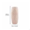 Vase ShatterResistant Nordic Design Textured Pattern House Decoration for Living Room,