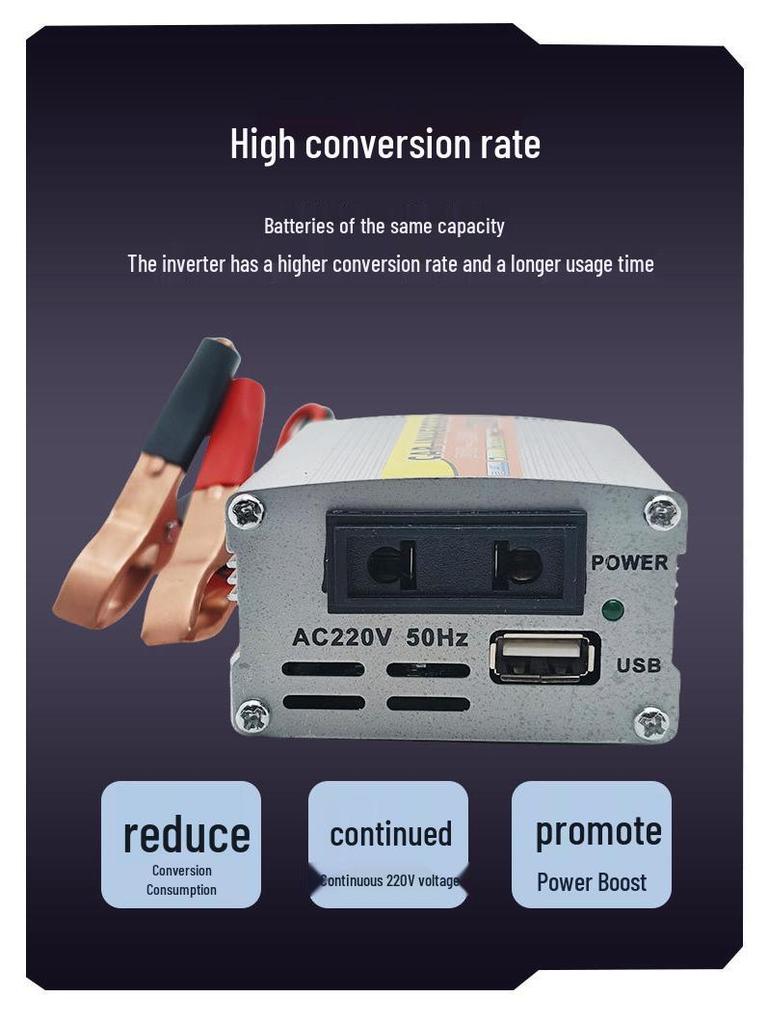 High Power 12V To 220V Modified Sine Wave Car Inverter & Solar Converter