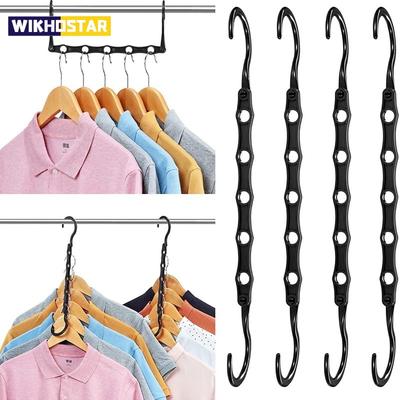 1 STÜCK Magische Kleiderbügel Platzsparende Kleiderbügel Schrank Platzsparender Kleiderbügel-Organizer Multi-Kleiderbügel Robuster Kunststoff für die Aufbewahrung schwerer Kleidung