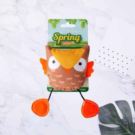 Plush Toy Enhance Bonding Reduce Furniture Damage Durable Bite-resistant Toy for Kittens