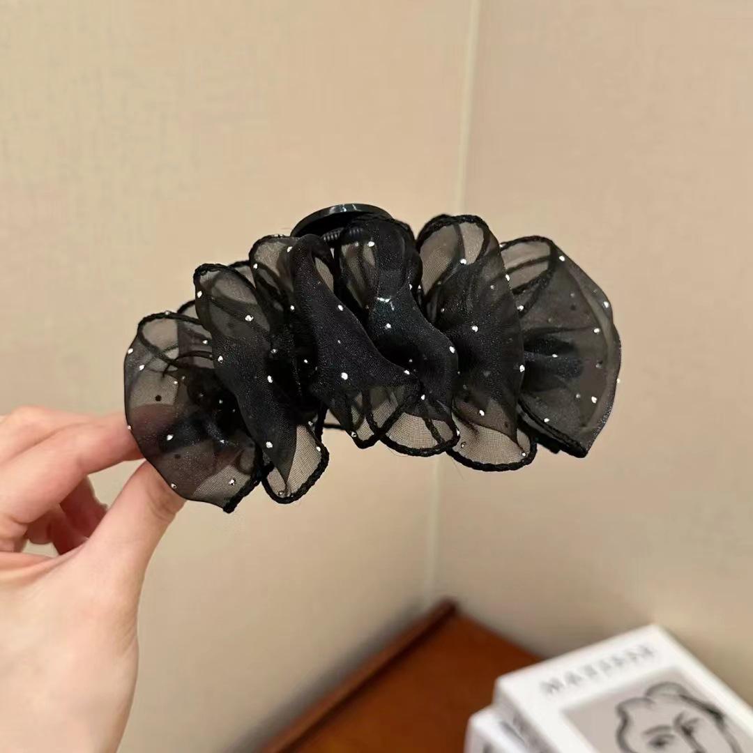 

Роскошный сетчатый краб-зажим для пучков и конских хвостов