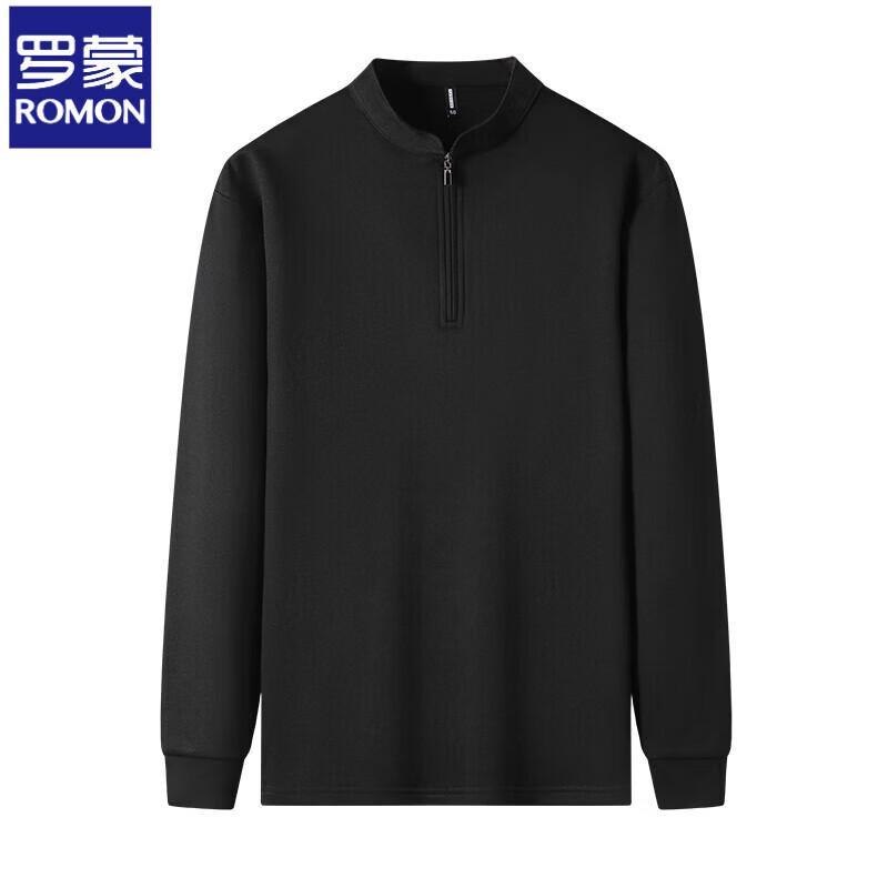 Lomon Herren Freizeit-T-Shirt mit Stehkragen