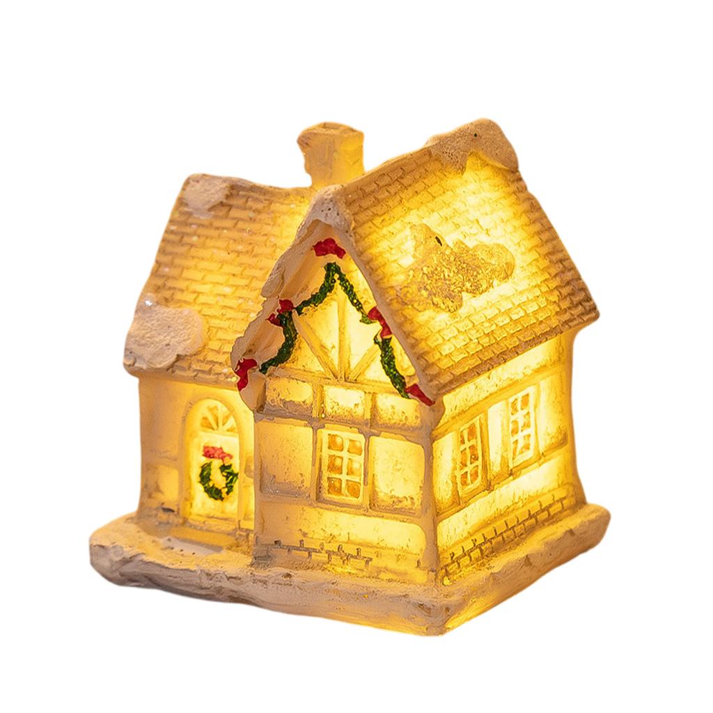 Vánoční vesnička LED Osvětlené vesnické domky, Vánoční vesnička kolekce Vnitřní pokojová dekorace Sběratelské budovy