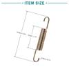 ACROPIX Motorcycle Kickstand Side Stand Return Spring Compatible with BM Compatible with 150 Bronze Tone 1pcs