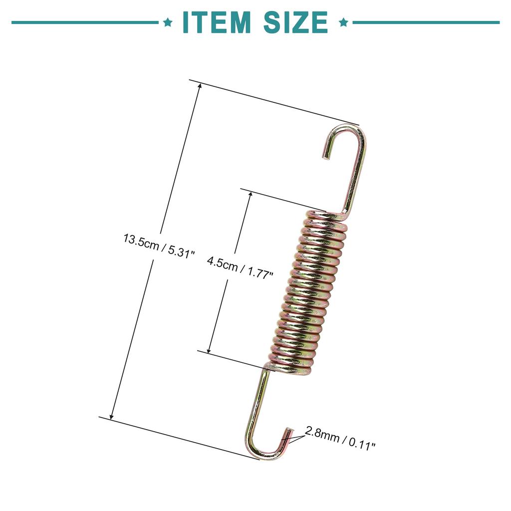 ACROPIX Motorcycle Kickstand Side Stand Return Spring Compatible with BM Compatible with 150 Bronze Tone 1pcs