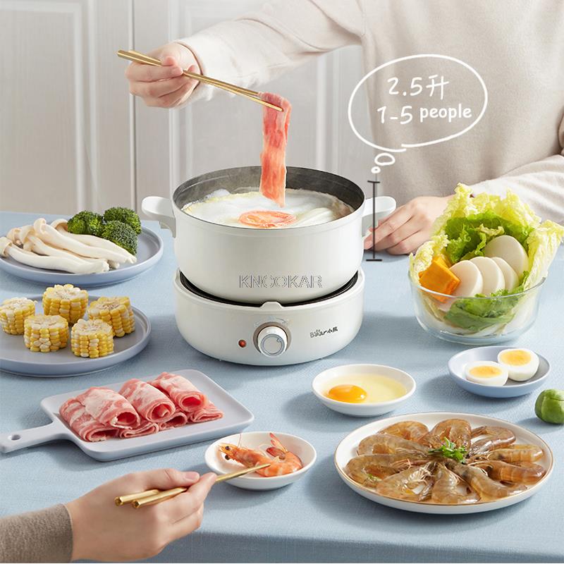 Electric cooker Multi-functional household split type student dormitory small electric hot pot integrated noodles frying pan
