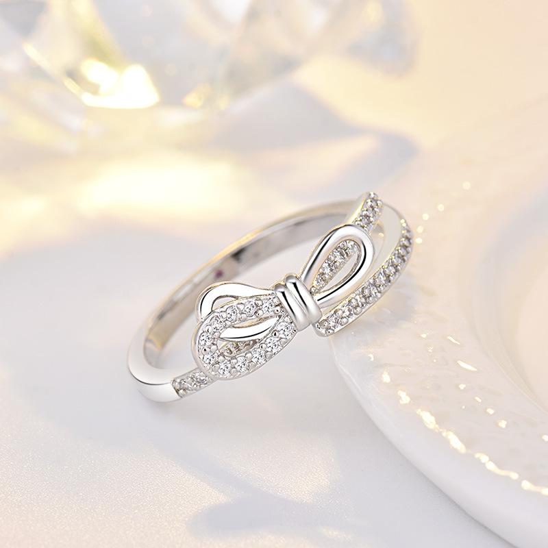 925 Sterling Silber Ring Verstellbar Schlichtheit Für Frauen Mode Exquisit Studentin Freundin Schmuck Zubehör Hochzeitsparty