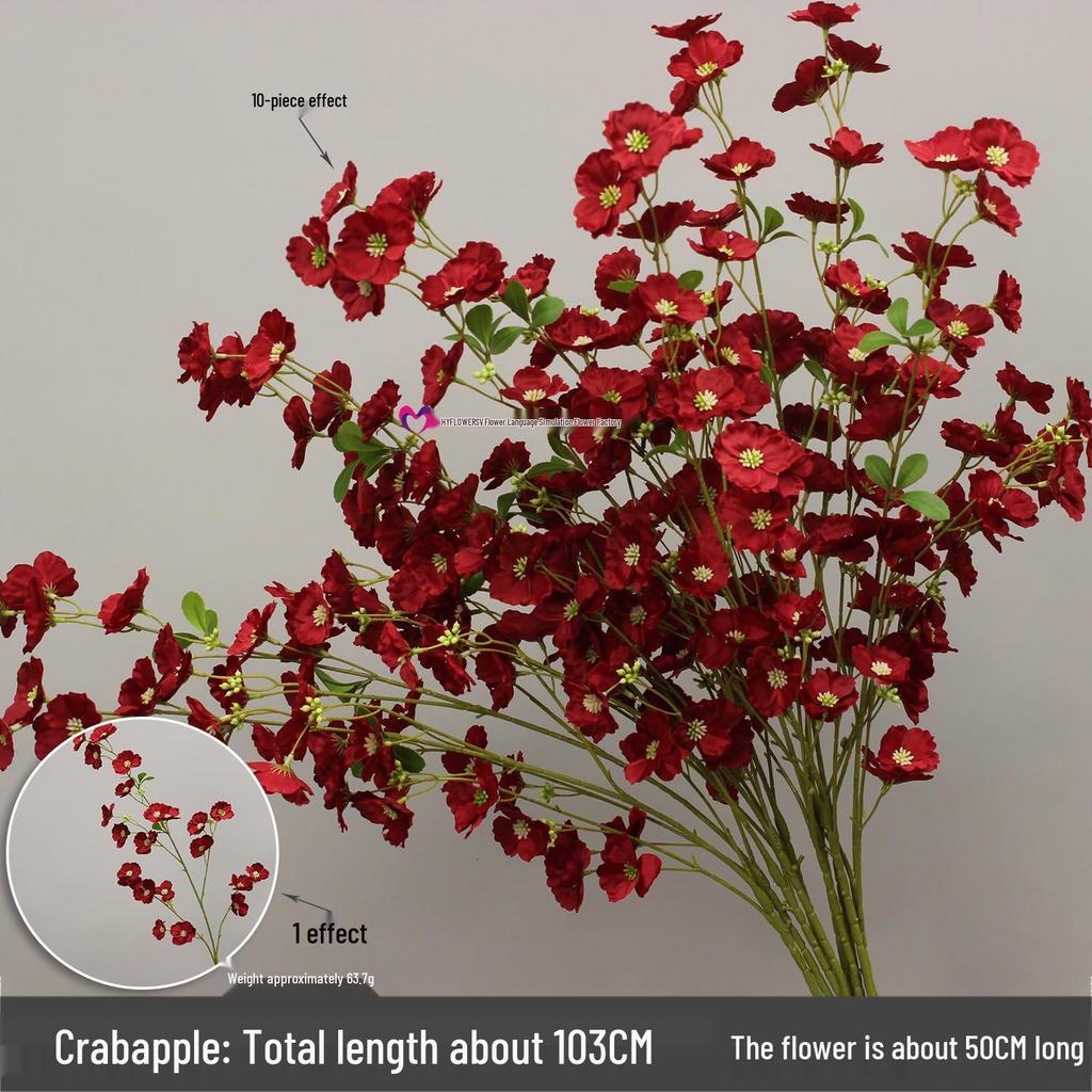 10-Piece Burgundy Floral Décor Set: Red-Toned Artificial Flowers, Mat, Aisle Runner, Wedding Decoration