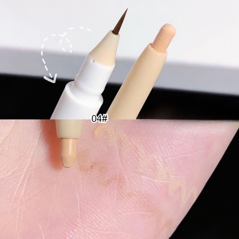 1Pc Double Heads Lying Silkworm Pen Matte Pearlescent Fine Flash Brightening Shadow Pens Outline Pen Under Eyelid To Pen Make Up