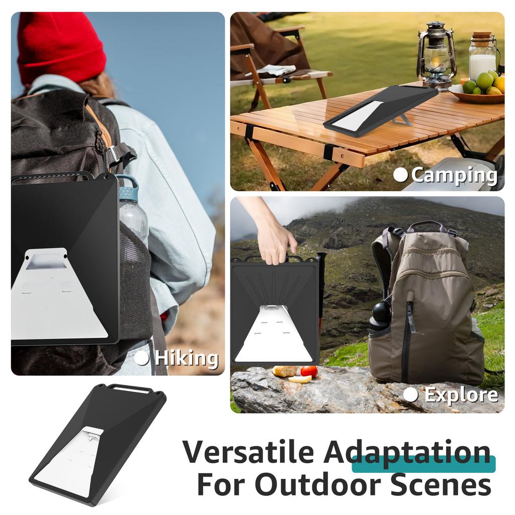 Silicone Satellite Antenna Protective Cover Mini Satellite Dish Protective Cover Case with Handle and Hook for Outdoor Camping