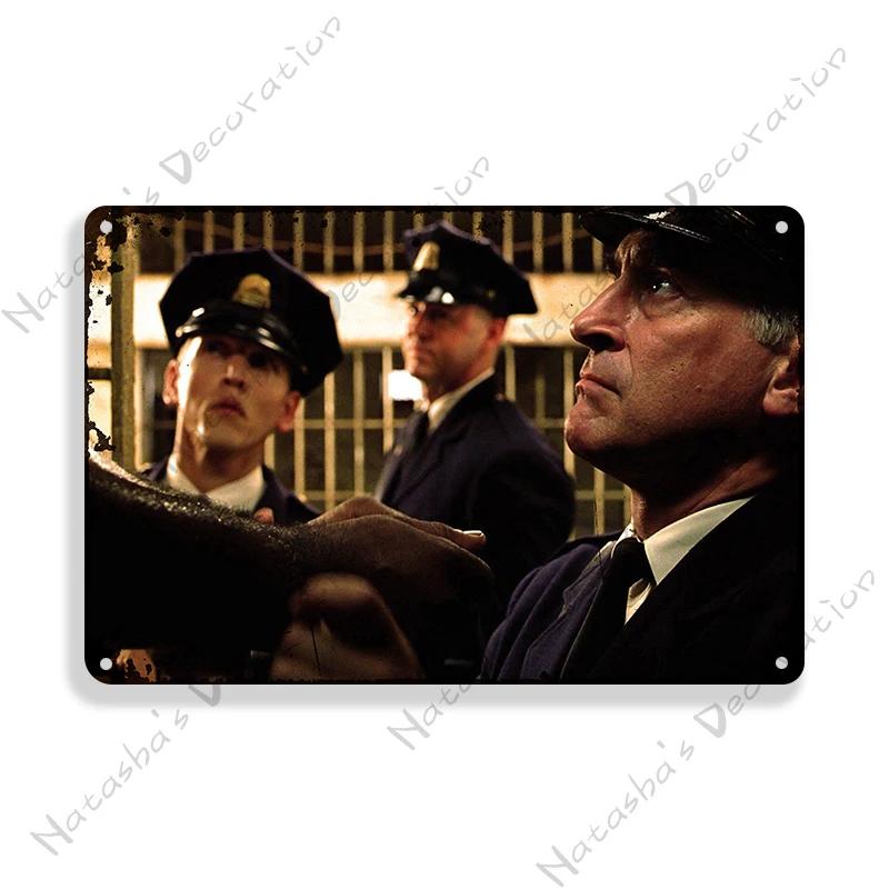 Movie Vintage Poster The Green Mile Metal Sign Retro Metal Poster Wall Decorative Sign Home Club Garage Club Bar Metal Plaque