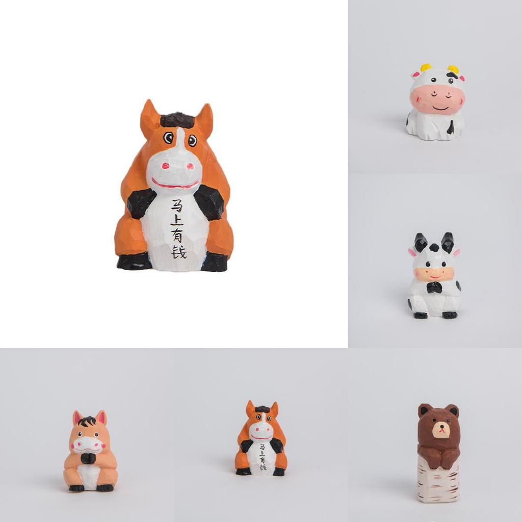 Holztierfigur Schreibtischzubehör Mit Modernem Design Für Heim- und Bürodekoration Und Als Geschenk