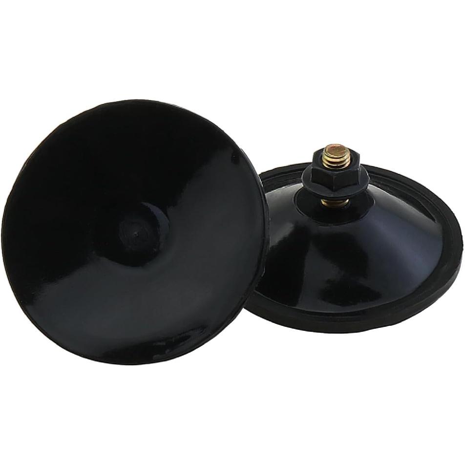 6-Pack Heavy-Duty Reinforced Black PVC Suction Cups with M6x14 Threaded Screws, Ultra-Strong Adhesive Glass Suction Cup Holder