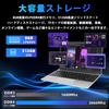 Laptop s MS Office Windows 11 IPS Tichý Celeron J4105 8GB DDR4 512GB Tichá Japonská Klávesnice s Duálním USB a SSD Tenký a Lehký 14-palcový