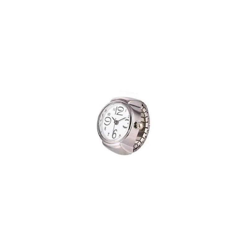 Men Women Creative Round Elastic Quartz Finger Watch Ring Fashion Couple Watch for Lovers