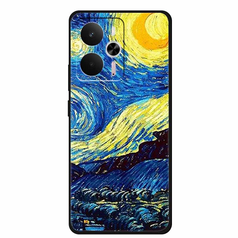 For Realme 14 5G Case Realme14 Coque 6.67" Black Silicone Soft TPU Phone Case For Realme 14 2025 Back Cover Case Shell Funda Cat