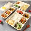 ZISIZ Disposable Multi-compartment Paper Lunch Box