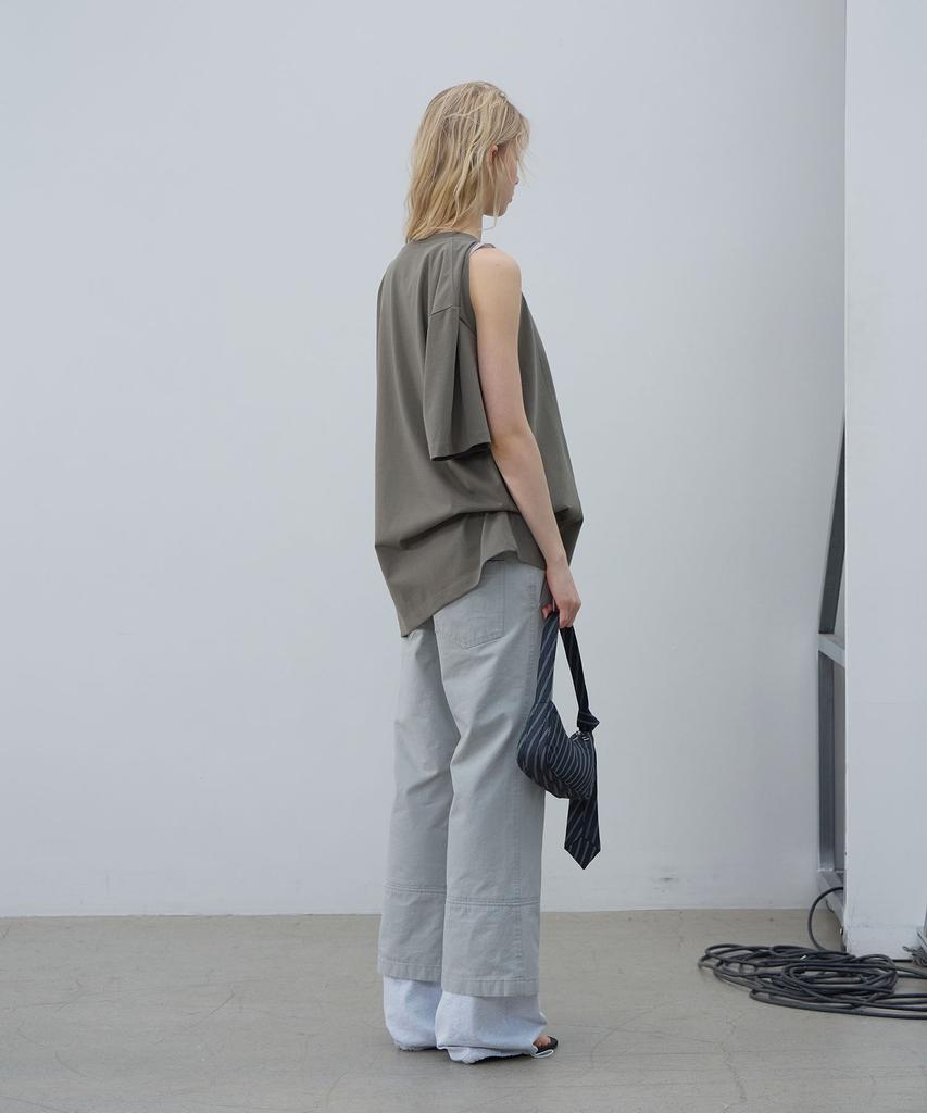 LCDC™ Shoulder Slit Top (Khaki)